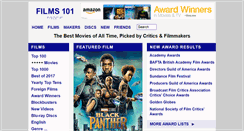 Desktop Screenshot of films101.com
